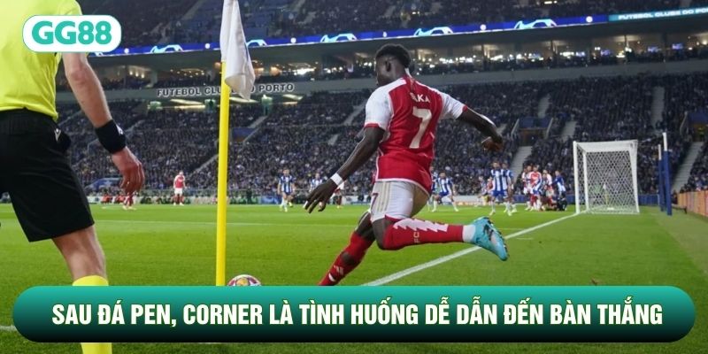 Sau đá Pen, Corner là tình huống dễ dẫn đến bàn thắng nhất